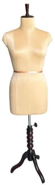 Female Mannequin with Wooden Tripod Base Stand