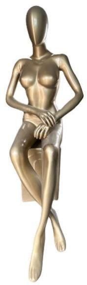 Fiber Glass Sitting Female Mannequin