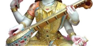 Saraswati Marble Statue