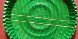 12 Inch Green Kolapata Paper Plate