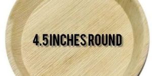 4.5 Inch Round Areca Leaf Plate