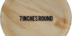 7 Inch Round Areca Leaf Plate