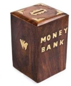 Wooden Money Bank Box