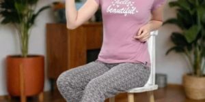 BLUELINK Pink Casual Printed T-shirt And Pyjama For Women