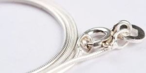 men silver neck chains