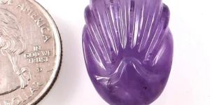 Amethyst Peacock Design Gemstone