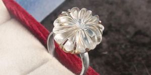 Crystal Quartz Silver Ring
