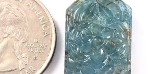 Natural Aquamarine Gemstone Pendant Jewelry