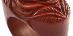 Natural Jasper Carving Gemstone Ring