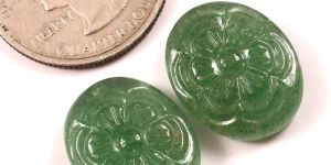 Strawberry CARVED PAIR Stone