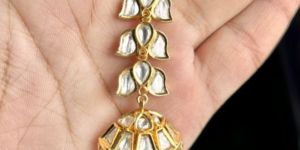 Fancy Brass Kundan Earrings