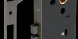 Anodised Black 45mm Double Door Mortise Lock