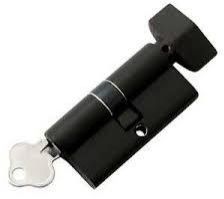 Z Black 70mm Coin Mortise Cylinder Lock