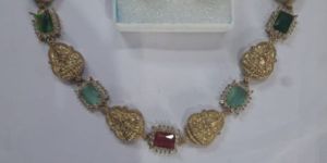 South Imitation Jewellery Laxmi Necklace Set