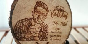 Wooden Slice Engraved