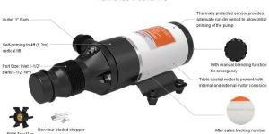 Caravan Seaflo Marine Boat Yacht Toilet Macerator Pump 12v / 24v 45LPM