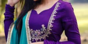 Cotton Anarkali Dress with Dupatta