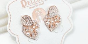 Fancy Rose Gold Earrings