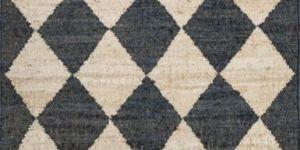 Handwoven Diamond Jute Rug