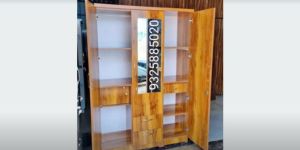 3 Door Wardrobe Yellow Colour