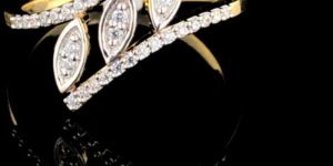 Diamond Stack Ring Yellow Gold