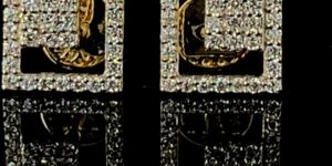 Genuine Lab Grown Drop Earrings Diamond Earrings