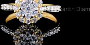 Solid Gold Genuine Diamond Ring