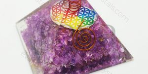 Amethyst Orgone Pyramid
