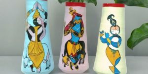Handpainted Terracotta Vases