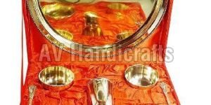 Brass Thali Set