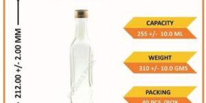 250ml Olive Oil Square Glass Bottles