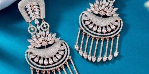 925 Sterling Rose Gold Twilight Sparkle Earrings