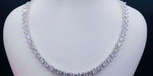 925 Sterling Silver Circular Grace Choker Necklace Set