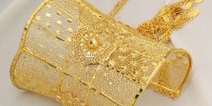 Ornate Gold Filigree Kada