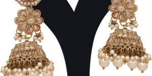 Square Floral Elegance Jhumki Earring Set
