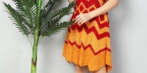 Ladies Handmade Crochet Thread Dress