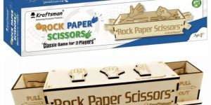 Kraftsman Wooden Rock Paper Scissors