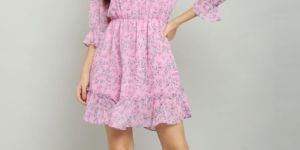 Ladies Printed Short Dress