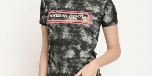 Ladies Lycra Tie Dye Printed Top