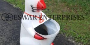 FRP Rabbit Dustbin