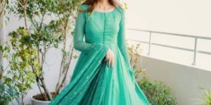 Georgette Embroidered Designer Gown