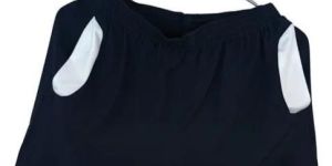 Mens Black Cotton Shorts