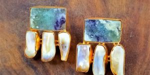 Baroque Pearl Designer Earrings