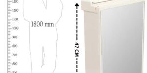 Saphire Ivory Bathroom Mirror Cabinet