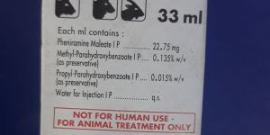 AVILIN VET 33 ML(PHENIRAMINE MALEATE INJ IP)