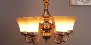 Gold Finish Mild Steel Hanging Light