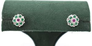 Fancy Silver Studs Earring