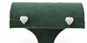 Heart Shape Sterling Silver Earrings