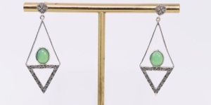 Pure Silver 925 Dangler Earrings