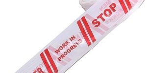 White Barrication Tape